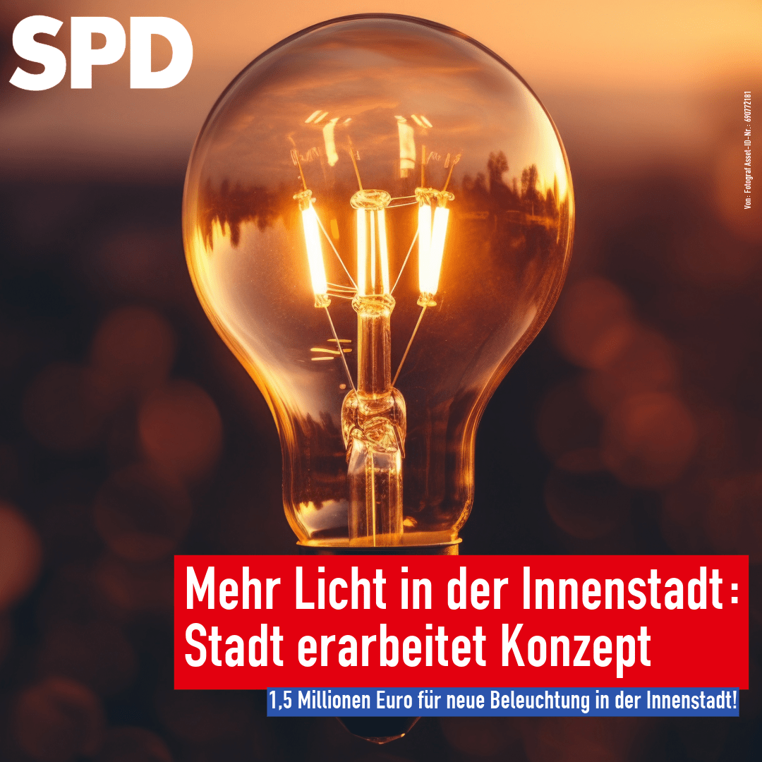 Mehr Licht in der Innenstadt: Stadt erarbeitet Konzept