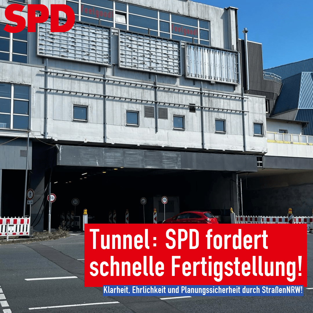 Tunnel: SPD fordert schnelle Fertigstellung